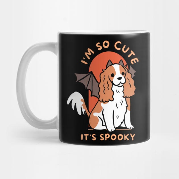 I am so cute it is spooky cute halloween dog Cavalier King Charles Spaniel by Yarafantasyart